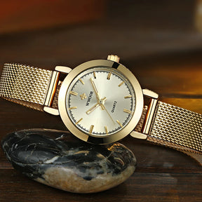 Relógio Feminino Pulseira de aço inoxidável WWOOR 8823 - A prova d'água