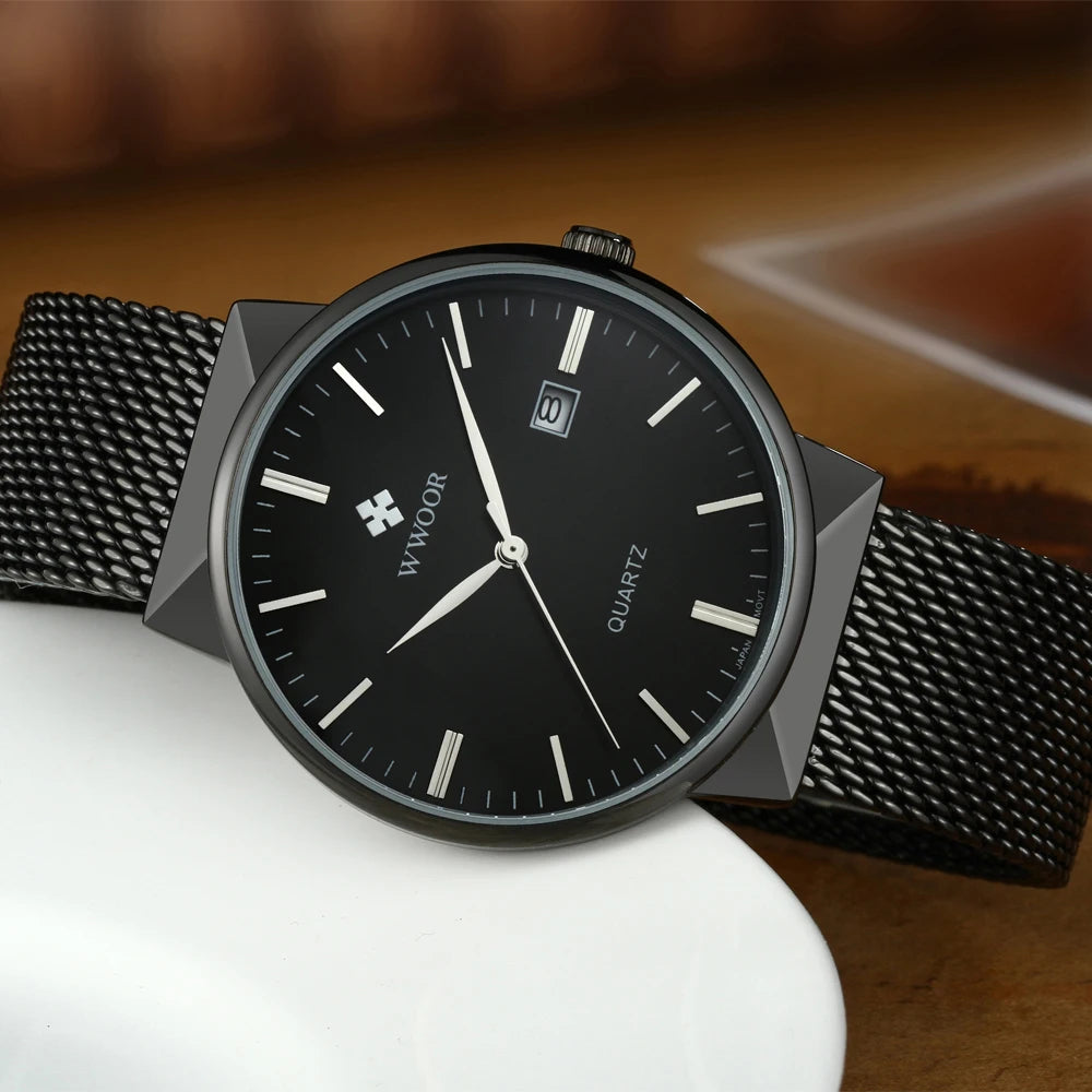 Relógio masculino WWOOR 8826W - A prova d'água
