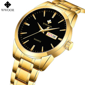 Relógio Masculino de Luxo WWOOR 8801 - A prova d'água - Frete grátis