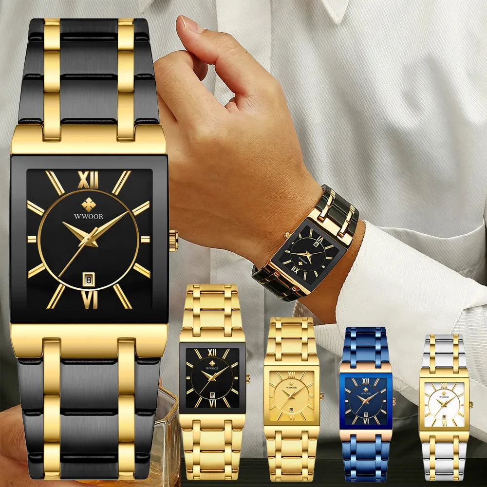 WWOOR 8858-GB – Relógio Masculino Elegante e Sofisticado