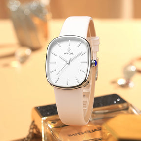Relógio Feminino casual WWOOR 8881 - A prova água