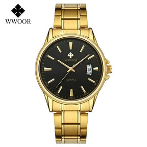 Relógio Masculino Luxuoso WWOOR 8833 - a prova d'água - Frete grátis