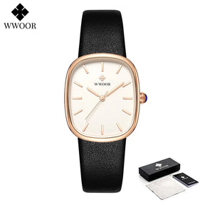 Relógio Feminino casual WWOOR 8881 - A prova água