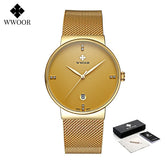 Relógio Masculino de Luxo WWOOR 8018 - A prova d'água