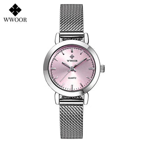 Relógio Feminino Pulseira de aço inoxidável WWOOR 8823 - A prova d'água