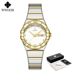 Relógio Feminino WWOOR 8885L - A prova d'água
