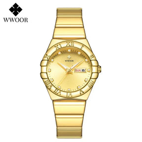 Relógio Feminino WWOOR 8885L - A prova d'água
